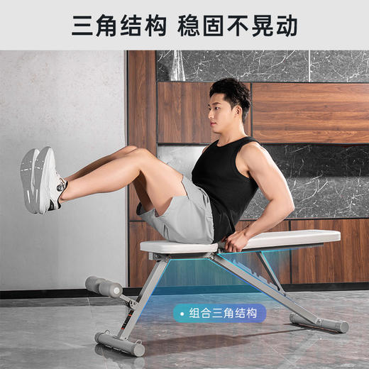 舒华家用哑铃凳仰卧起坐卧推辅助器多功能折叠健身家用器材G592 商品图4