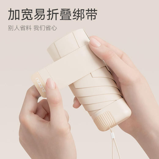 左都鲸鱼扁六折遮阳防晒晴雨两用伞 商品图4