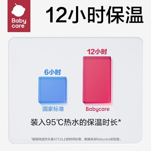 babycare婴儿保温杯儿童水杯不锈钢恐龙保温杯带吸管直身杯宝宝外出带手柄 商品图3