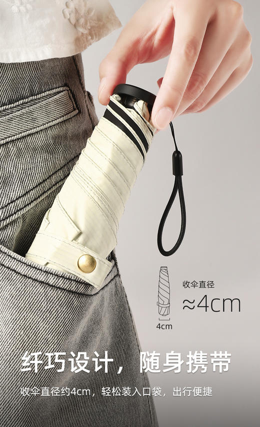 🔥比两个鸡蛋还轻‼️【日本超轻羽毛伞】巴掌大！晴雨两用  轻盈出行好方便🌟 商品图3