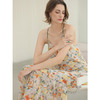 COCOBELLA灵动荷叶边亮彩花卉连衣裙夏飘逸鱼尾吊带裙FR3092 商品缩略图3