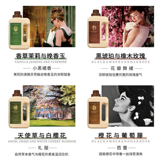 【绽家x奥黛丽赫本】联名香氛洗衣液1700ml家用护色持久留香72小时香水 商品图1