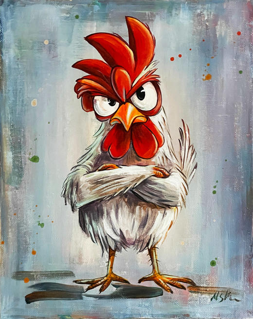 Edyta《愤怒的守卫者-鸡》原作 商品图0