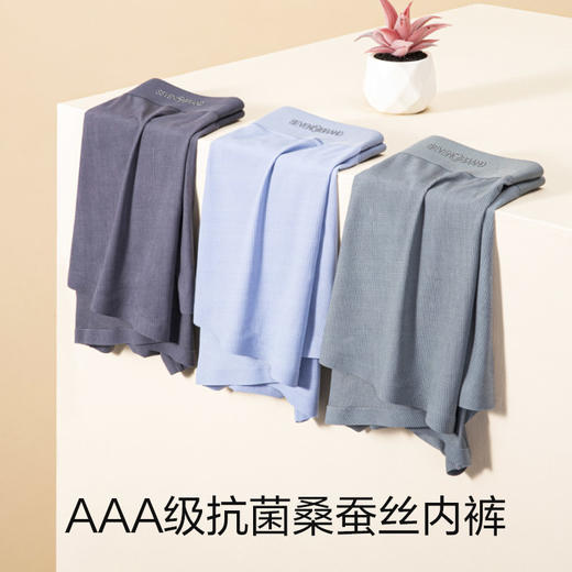 柒牌内裤男士夏季薄款无痕运动休闲抗菌裆平角裤四角短裤透气裤衩	123F70430 商品图3