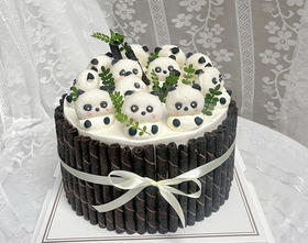 6.1小熊猫蛋糕 4寸水果夹心