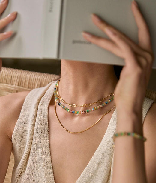 点击购买！天然石项链合集 商品图0