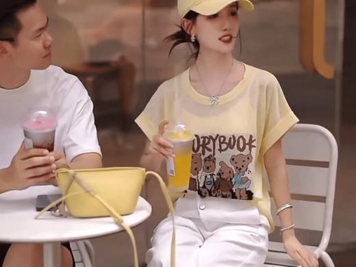 剪吊牌最快的一次!!! 【竹节麻T恤】微微落肩 是又凉快又显瘦❤️  夏天穿可太舒服了🧊 商品图4