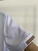 占姆士桑蚕丝短袖t恤男士夏季新款宽松休闲翻领polo衫半袖男  白色 商品缩略图6