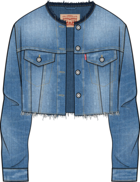 LEVIS女牛仔夹克001C10000