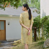 佐尔美夏季新款优雅新中式国风桑蚕丝连衣裙女M52LS07 商品缩略图4