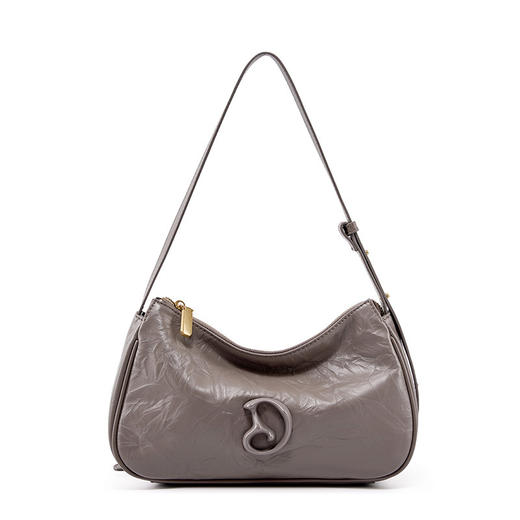 【预售3天】高级感单肩腋下包2025新款法棍包小众设计女包D2508 商品图0