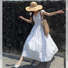 西遇白色小飞袖连衣裙女夏季新款海边度假风旅游初恋裙子SS050864 商品缩略图4