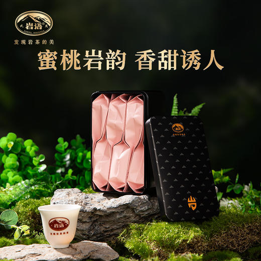 岩语 蜜桃肉桂 岩茶特级武夷岩茶桃香乌龙茶中轻火大红袍罐装48g 商品图0