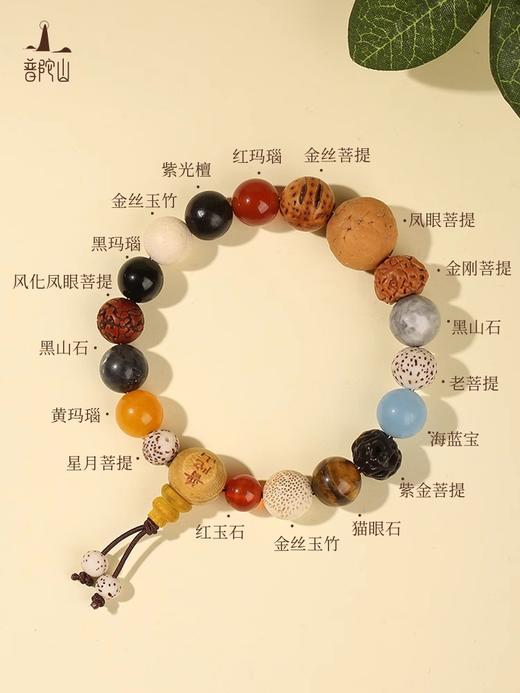 普陀山十八籽手串正品男女款多宝菩提佛珠手链 商品图1