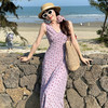 西遇法式波点连衣裙女夏季新款海边度假旅游收腰v领吊带裙SS050863 商品缩略图3