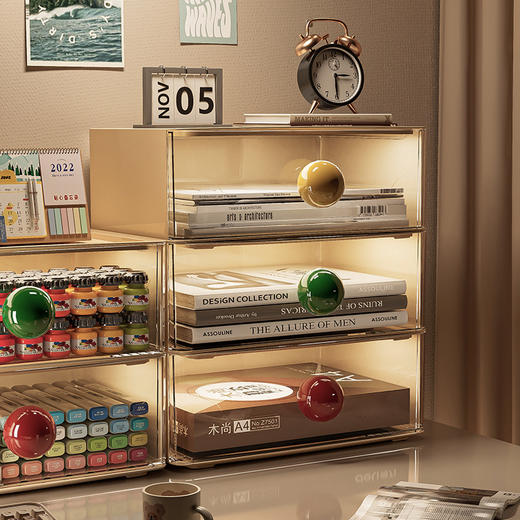 【红/黄/绿】娜家可叠加抽屉式收纳盒 商品图1