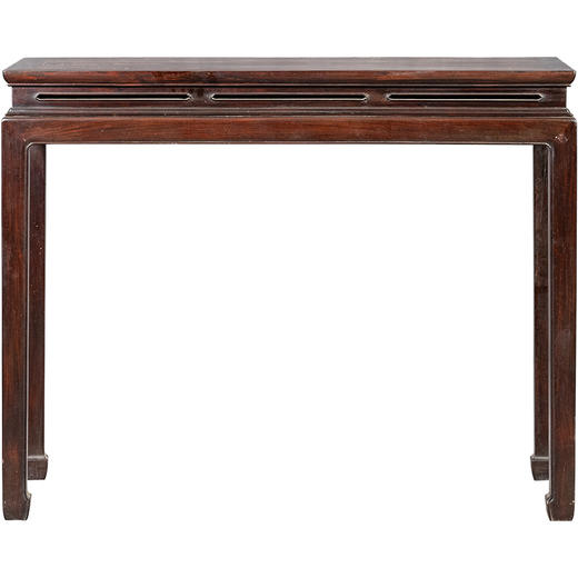 清	红木束腰马蹄腿鱼门洞条桌 商品图5