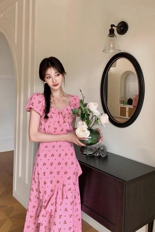 SUMMER & SAGE 法式碎花收腰连衣裙 20312 商品图2