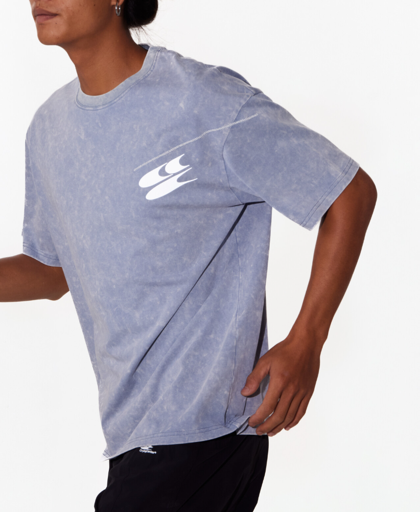 CryingCenter 雪花扎染运动短袖tee 哭喊中心