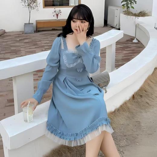超值购【诗铭洛可】XCA364连衣裙法式蝴蝶结公主裙A15-1 商品图5