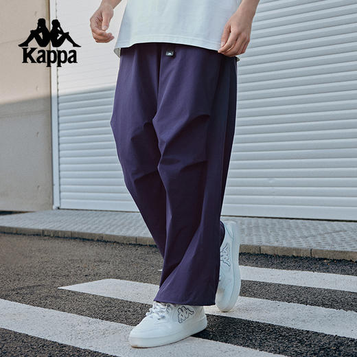 Kappa卡帕背靠背2025新款户外防泼水运动裤男款弹力长裤直筒裤子 商品图3
