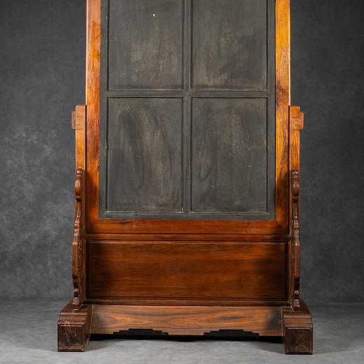 二十世纪	红木浮雕凤穿牡丹大座屏 商品图3