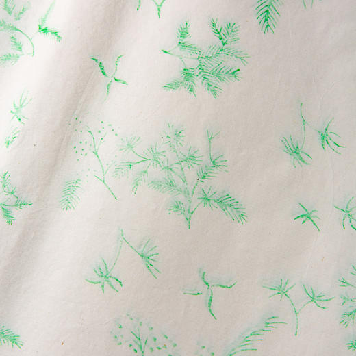 80年代天津杨柳青画店制木版水印草叶纹大画笺（单张） 商品图10