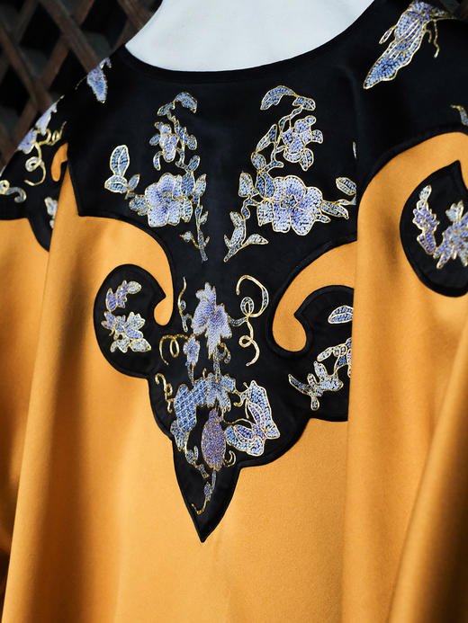 盛唐牡丹大师系列| 重工如意头兰花苏绣外套-橘色 商品图3