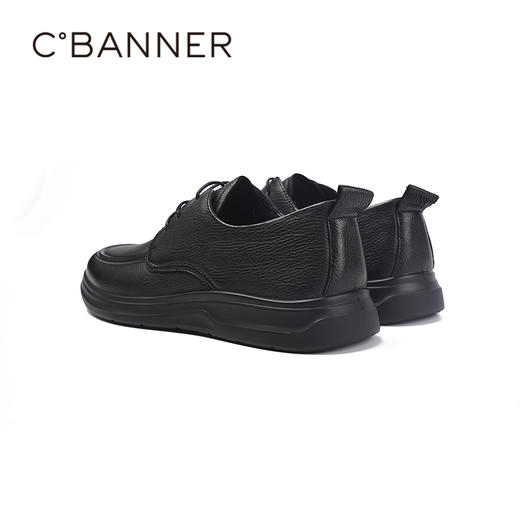 千百度秋季质感羊皮鞋面透气牛皮垫脚男鞋商务休闲A25467513 商品图5