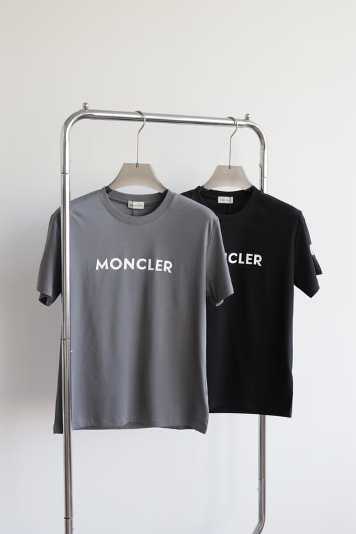 萌口 水溶棉 立体字母印花 丝光圆领短袖T恤 TX507 商品图1