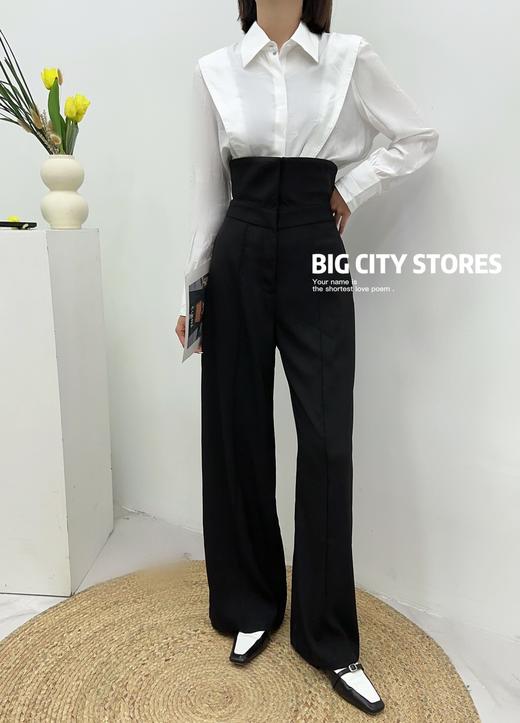 G08650#高腰休闲长裤 商品图0