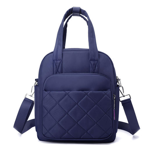 TZW-2025新款绣线菱格女士双肩包 商品图6