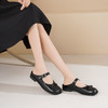 Westory2025年夏季低跟穆勒拖分趾包头拖鞋空凉鞋W25AH59291 商品缩略图4