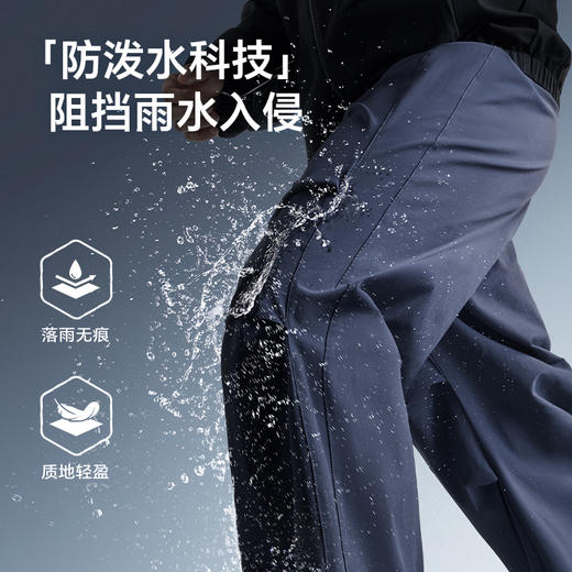 Kappa卡帕背靠背2025新款户外防泼水运动裤男款弹力长裤直筒裤子 商品图1