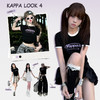 Kappa卡帕背靠背2025新款运动正肩短袖凉感T恤女款短款修身上衣 商品缩略图1