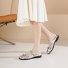Westory2025年夏季低跟穆勒拖分趾包头拖鞋空凉鞋W25AH59291 商品缩略图5