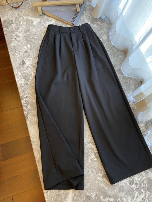 就是这么牛！要品质的来，2025高腰压褶气质通勤休闲直筒阔腿裤！ 商品图5