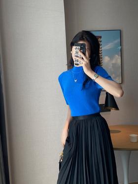237846#净色中袖针织衫