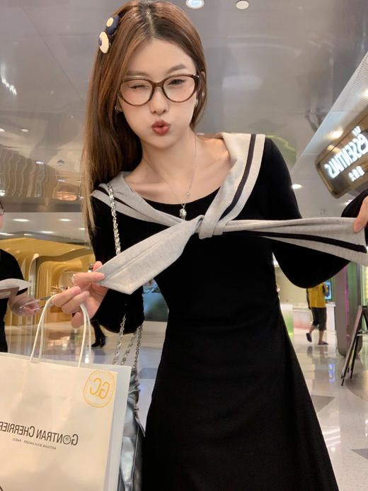 【159元任选2件】最后一波现货！披肩长袖连衣裙 商品图6