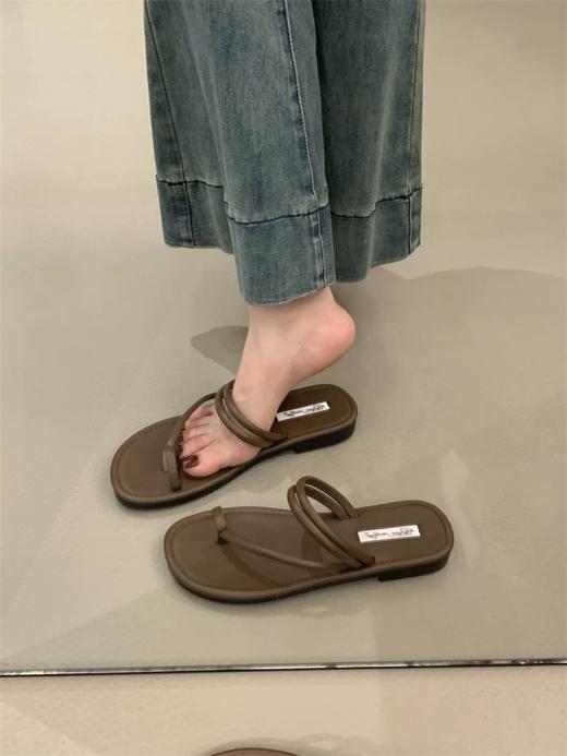 【YW】无忧购法式仙女风两穿细带平底套趾凉鞋188（截单后3-5天发货) 商品图8