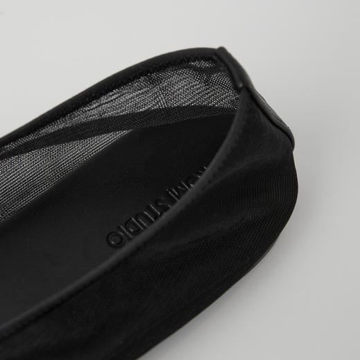 ROMI STUDIO“简约优雅”黑色极简网面方头平底芭蕾鞋 RWCRP33893 商品图4