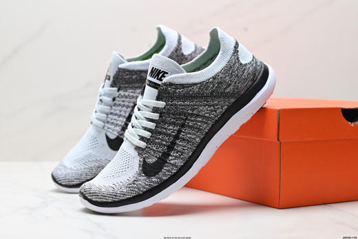 耐克Nike Free 4.0 Flyknit赤足轻量休闲运动跑步鞋631053-010男鞋 商品图7