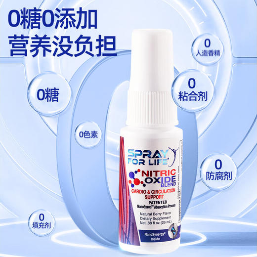 【保税仓】Spray For Life纳米一氧化氮口服喷剂26ml 美国原装进口 商品图1
