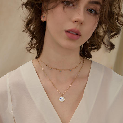 ARSIS银饰｜秘密花园系列 仲夏蓝调/落日霞辉吊坠项链 商品图6