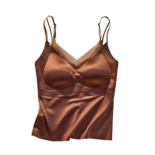 TZW-夏季缎面网纱内衣女薄款法式吊带背心 商品图4