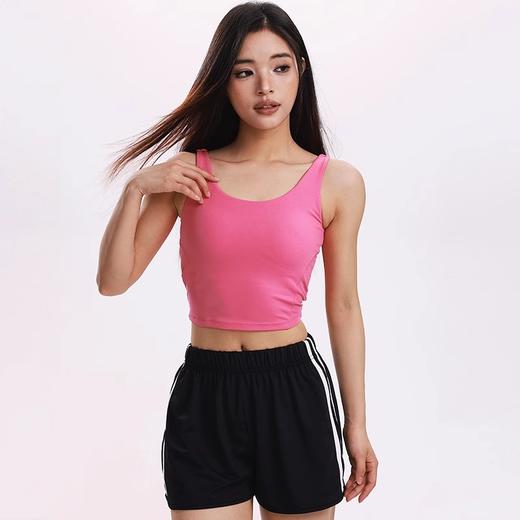 【限时秒】YOGACODE【火树银花系列】新款健身瑜伽背心带胸垫舒适透气运动文胸DWB115423 商品图3