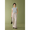 【风骨诗篇】原麻色套装女夏法式V领马甲高腰宽松休闲裤 商品缩略图3