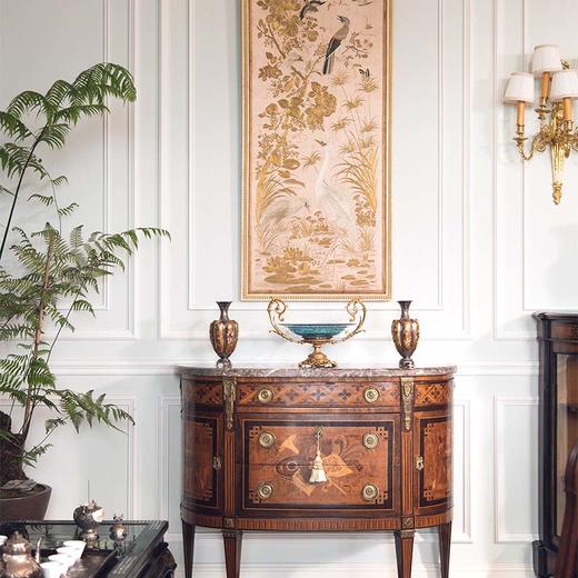 【已售】独角鹿西洋古董 19世纪中国清代出品「水岸白鹭」传统东方花鸟主题粤绣挂屏 商品图1