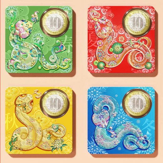 康银阁四季和合2025年贺岁纪念币纪念钞盲盒卡币装帧版 商品图1