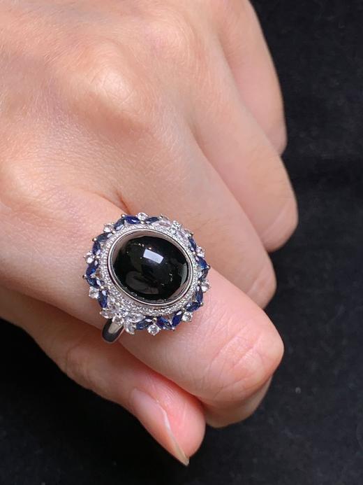 蛋面墨翡戒指 商品图1